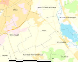 Map commune FR insee code 28223